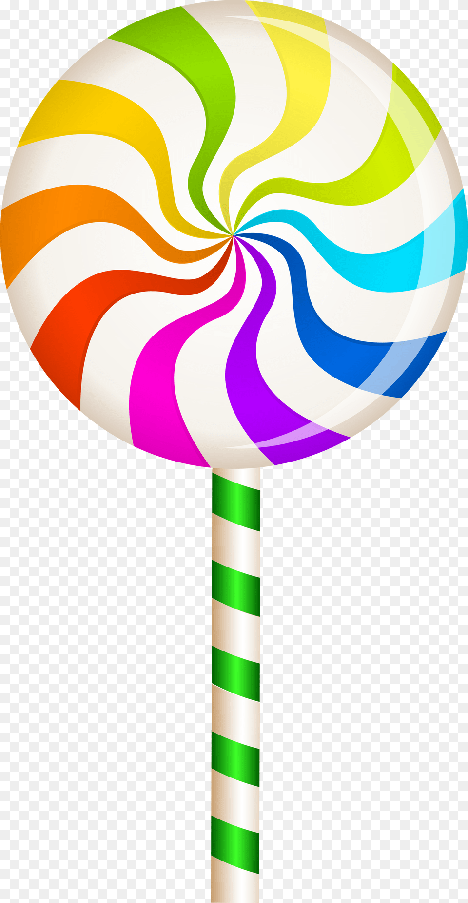 Multicolor Swirl Lollipop Clip Art Lollipop Clipart, Candy, Food, Sweets Png Image