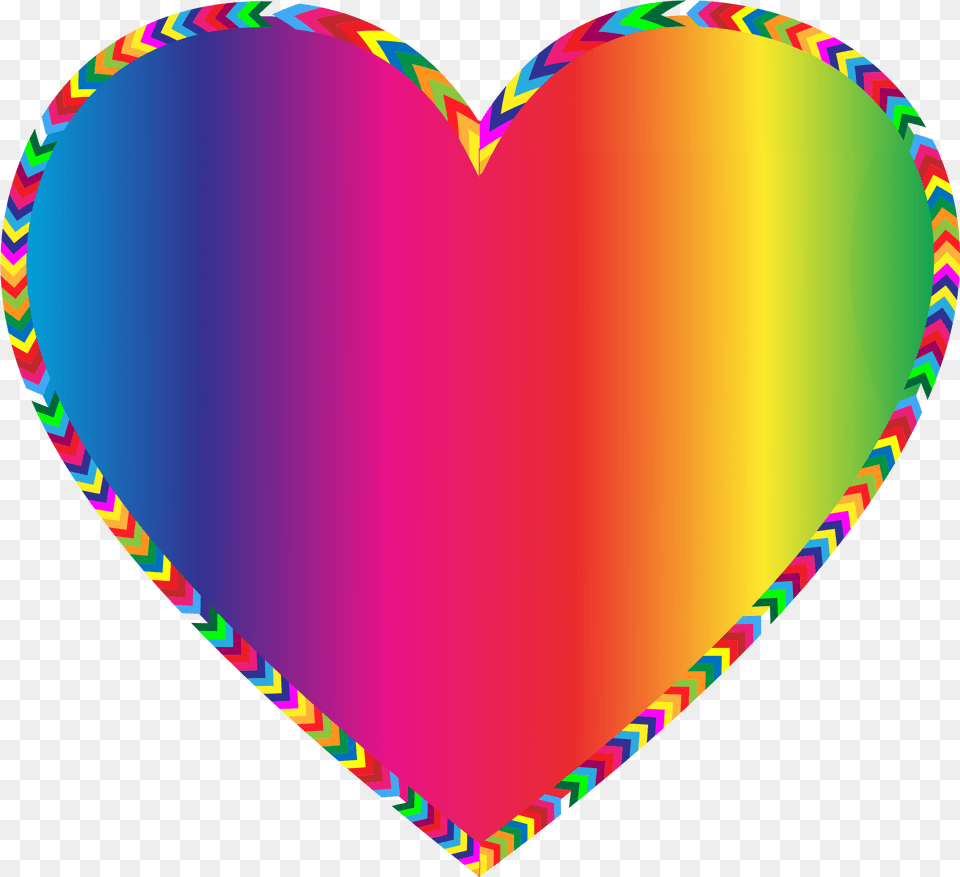 Multicolored Arrows Heart Filled By Gdj With Colorful Border Design Rainbow, Balloon Png Image