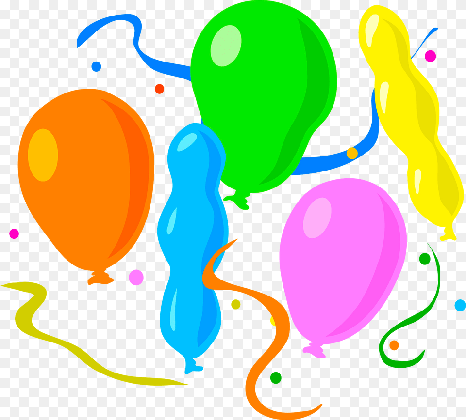 Multicolored Balloons Clipart, Balloon, Paper Png