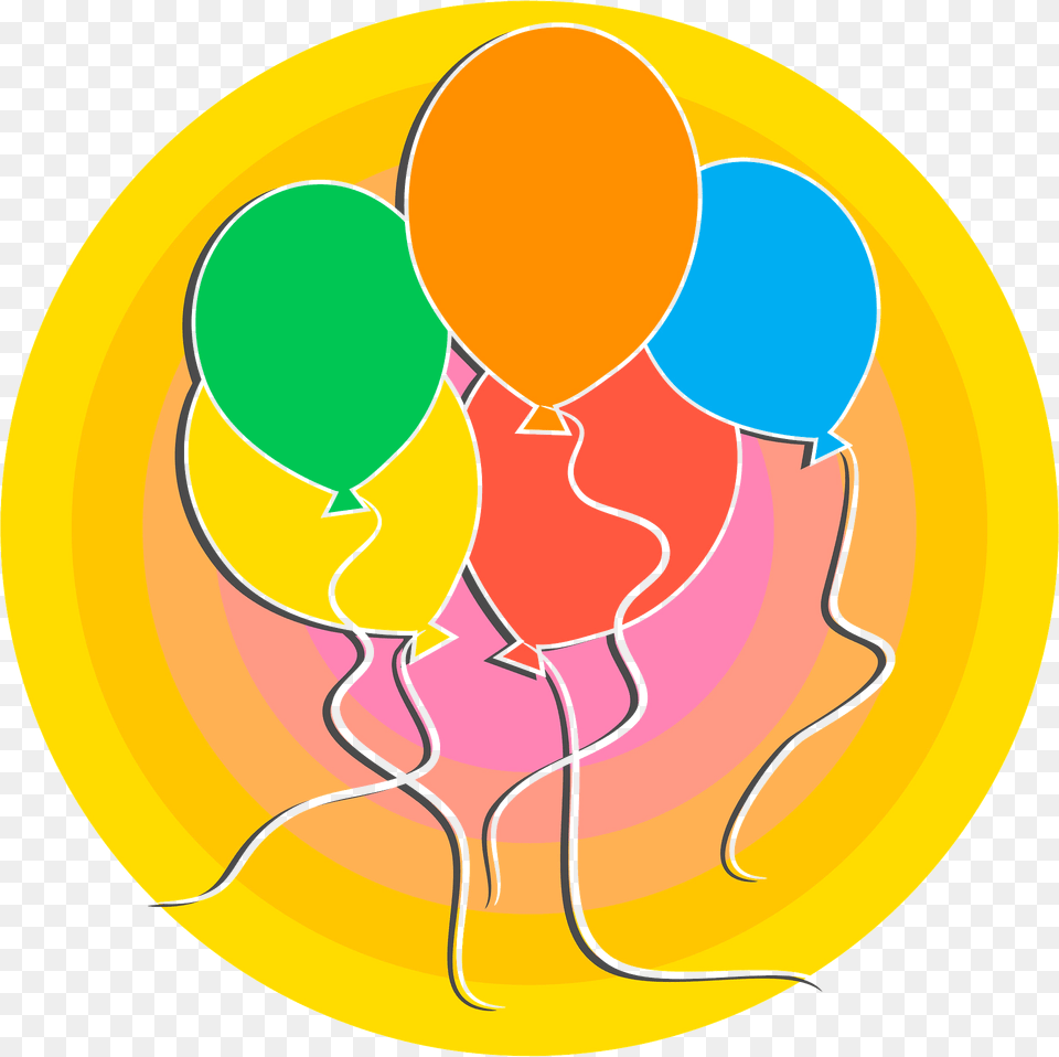 Multicolored Balloons Clipart, Balloon, Art, Modern Art Free Transparent Png
