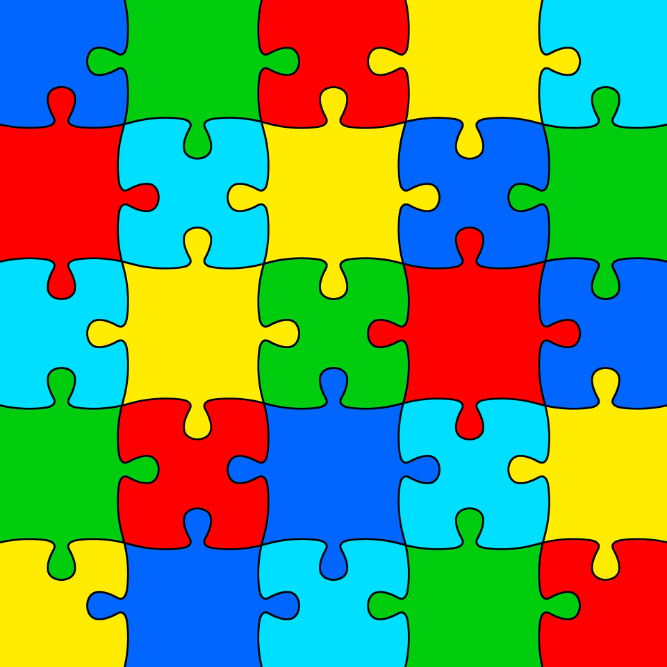 Multicolored Puzzles Clipart, Game, Jigsaw Puzzle, Face, Head Free Png