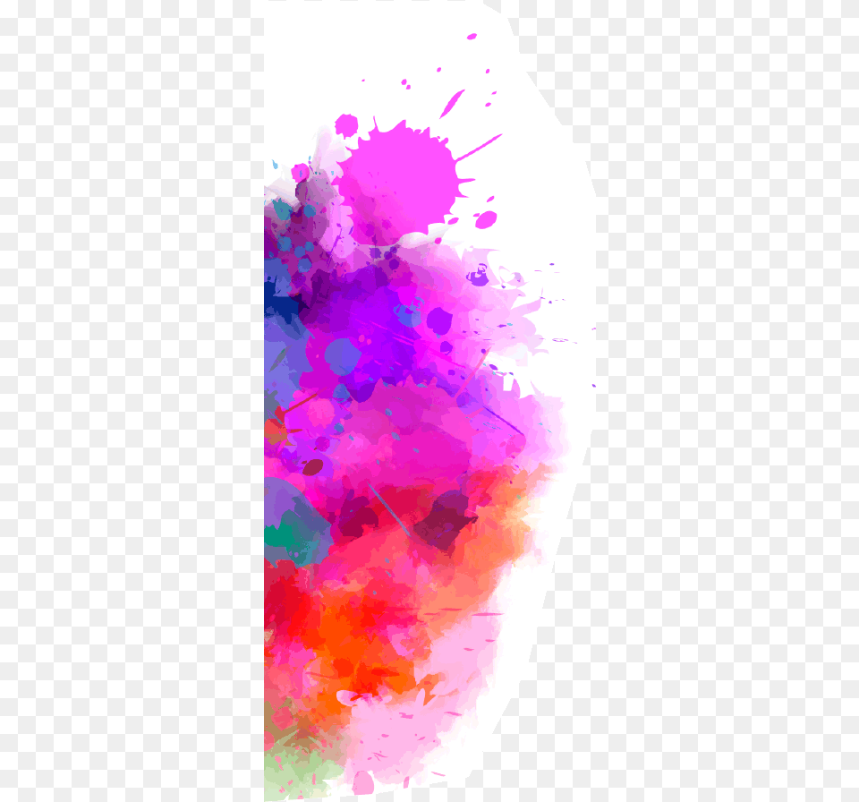 Multicolored Splash Watercolor Blot, Purple, Art, Modern Art, Person Free Png Download