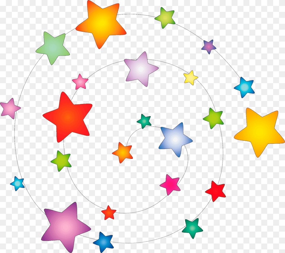 Multicolored Stars Clipart, Star Symbol, Symbol Png Image