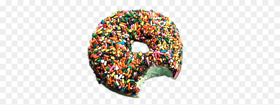 Multicolour Donut, Food, Sweets, Sprinkles, Birthday Cake Png
