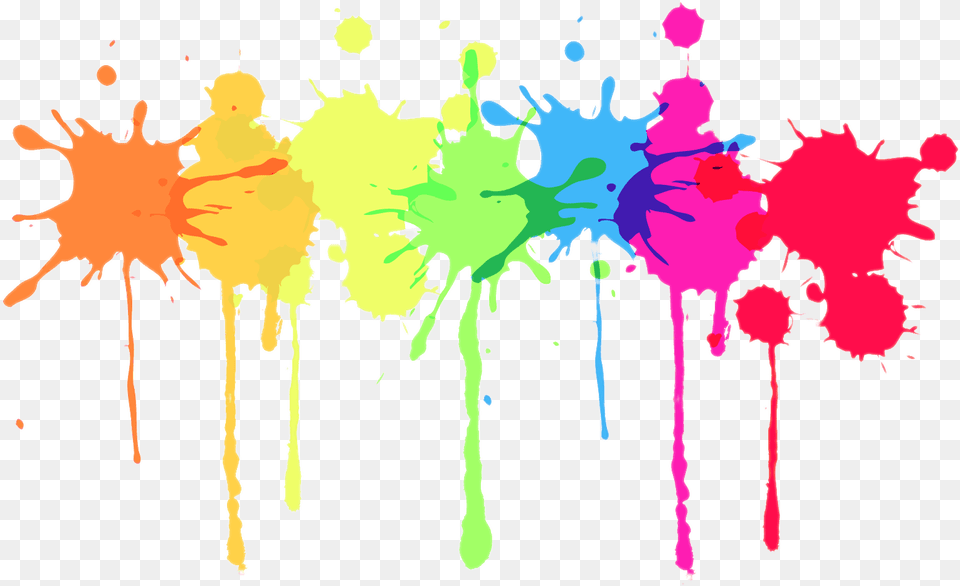 Multicolour Paint Splatter Splatter Paint Clipart, Art, Graphics, Modern Art, Person Free Png
