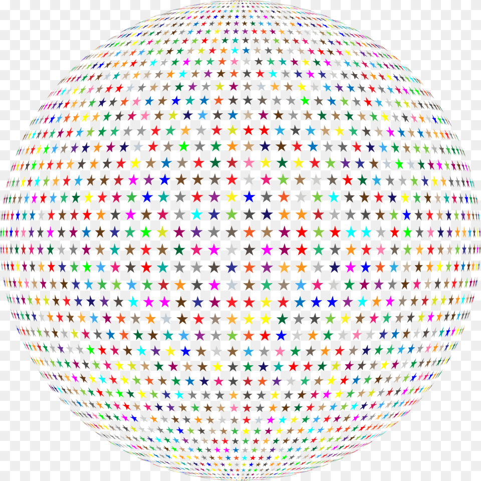 Multicolour Stars Sphere, Pattern, Balloon, Accessories Free Png Download