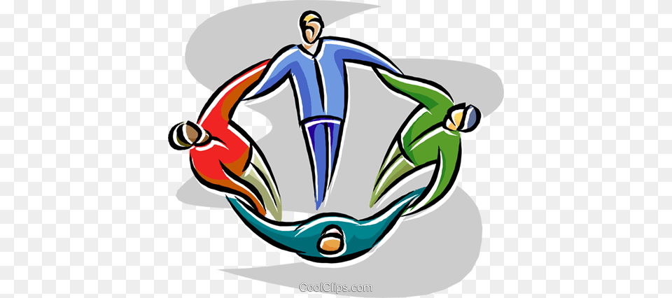 Multicultural People Joining Arms In A Ci Royalty Vector Clip, Sphere, Art, Helmet, Water Free Png Download