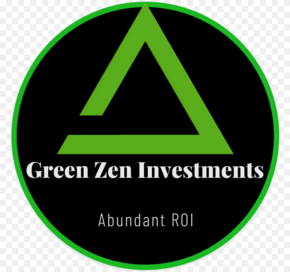 Multifamily Investing Green Zen Investments Vertical, Triangle, Logo, Disk Free Transparent Png