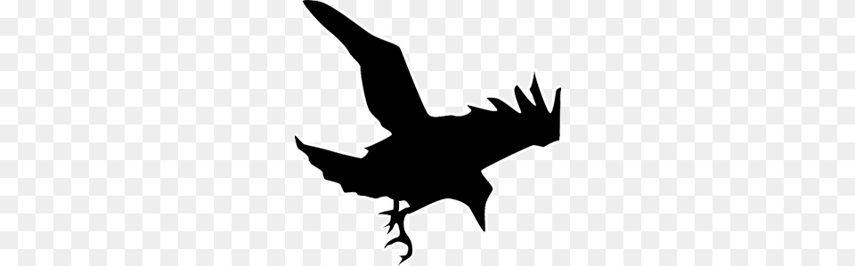 Multigaming Black Raven Section The Division, Silhouette, Stencil, Leaf, Plant Free Png Download