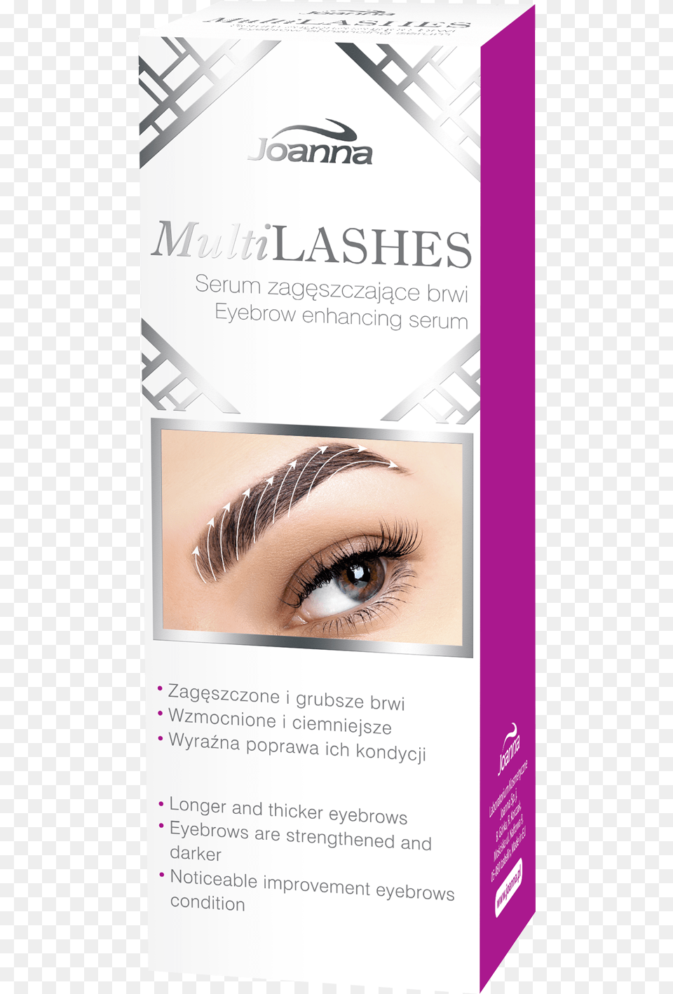 Multilashes Eyebrow Enhancing Serum Serum Do Brwi Joanna, Advertisement, Poster, Adult, Female Free Png