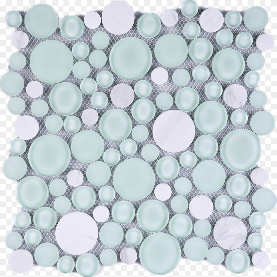 Multile Bubble Mosaic Sheet For Kitchen And Bathroom, Pattern, Turquoise Free Png