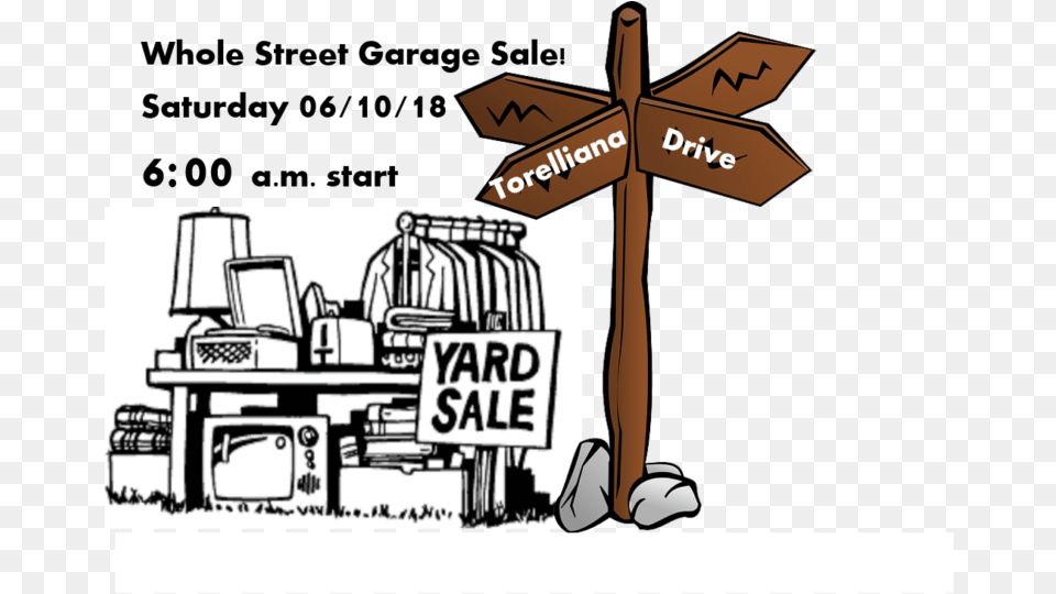 Multiple House Garage Sale Yard Sale Clipart Black And White, Cross, Symbol, Sign, Book Free Transparent Png
