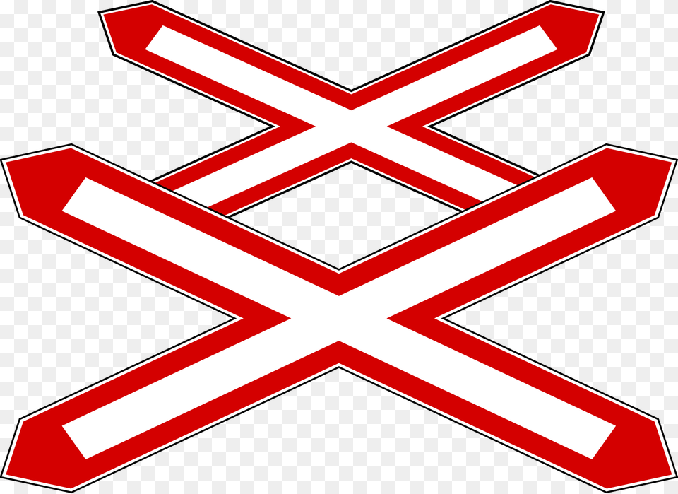 Multiple Level Crossing Clipart, Symbol, First Aid, Sign Free Transparent Png