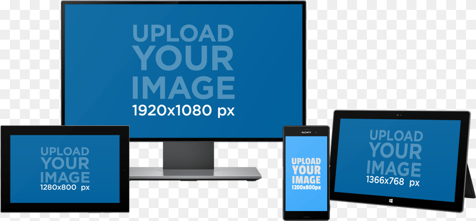 Multiple Tv Screen Mockup, Computer, Computer Hardware, Electronics, Hardware Png Image