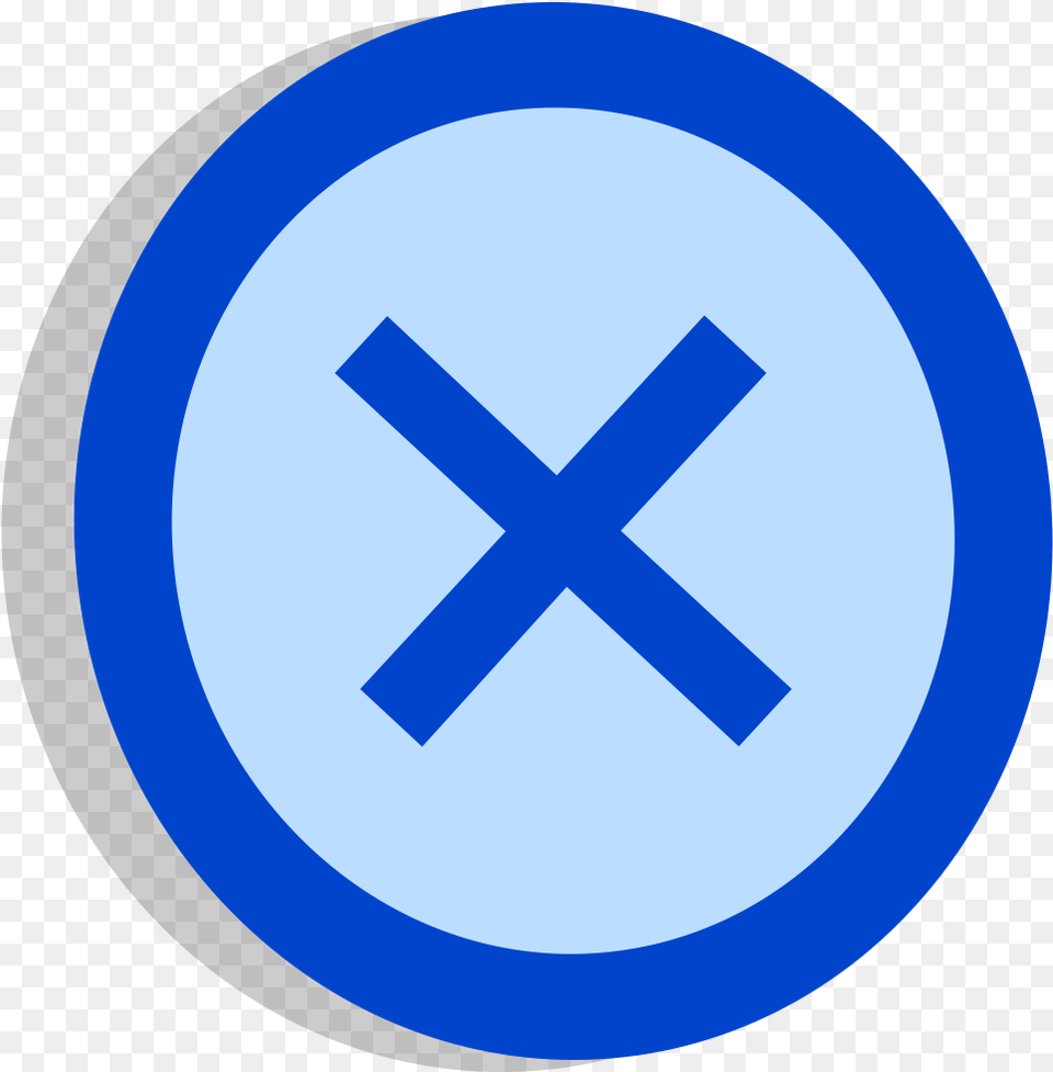 Multiplication Symbol Blue, Sign, Road Sign, Disk Png Image