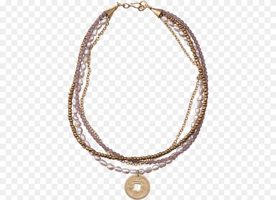 Multistrand With Coin Pendant Necklaceclass Lazyload Necklace, Accessories, Jewelry, Bracelet, Bead Free Transparent Png