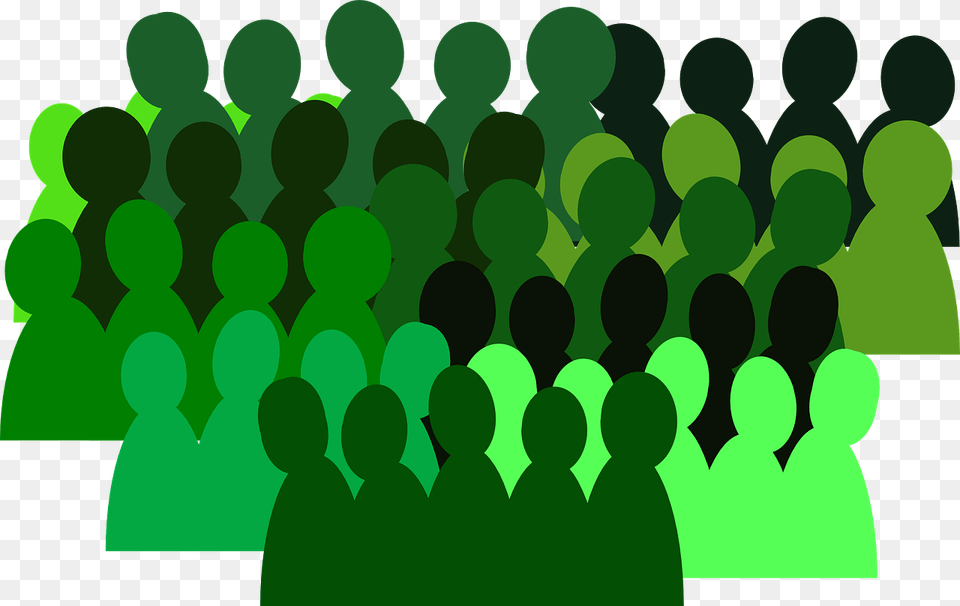 Multitud De Personas Dibujos, Crowd, Green, People, Person Png