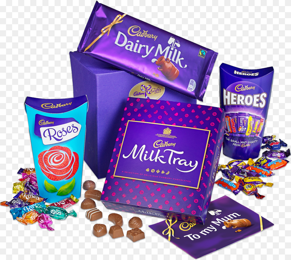 Mum S Chocolate Gift Dairy Milk Chocolate, Candy, Food, Sweets Png Image