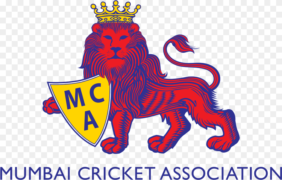 Mumbai Cricket Association Logo, Animal, Lion, Mammal, Wildlife Free Png