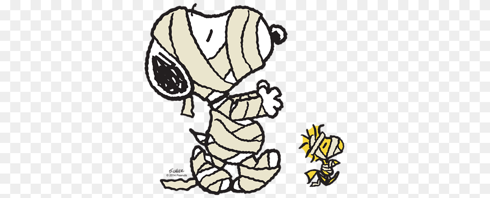 Mummy Snoopy And Mummy Woodstock Peanuts Halloween, Baby, Person Free Png