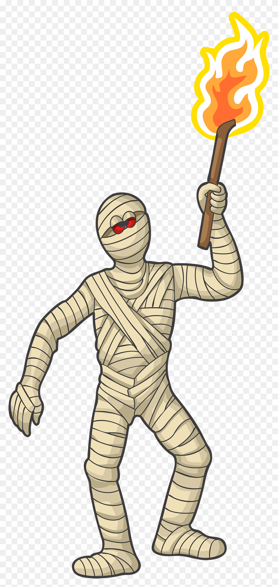 Mummy With Torch, Light, Baby, Person, Face Free Png