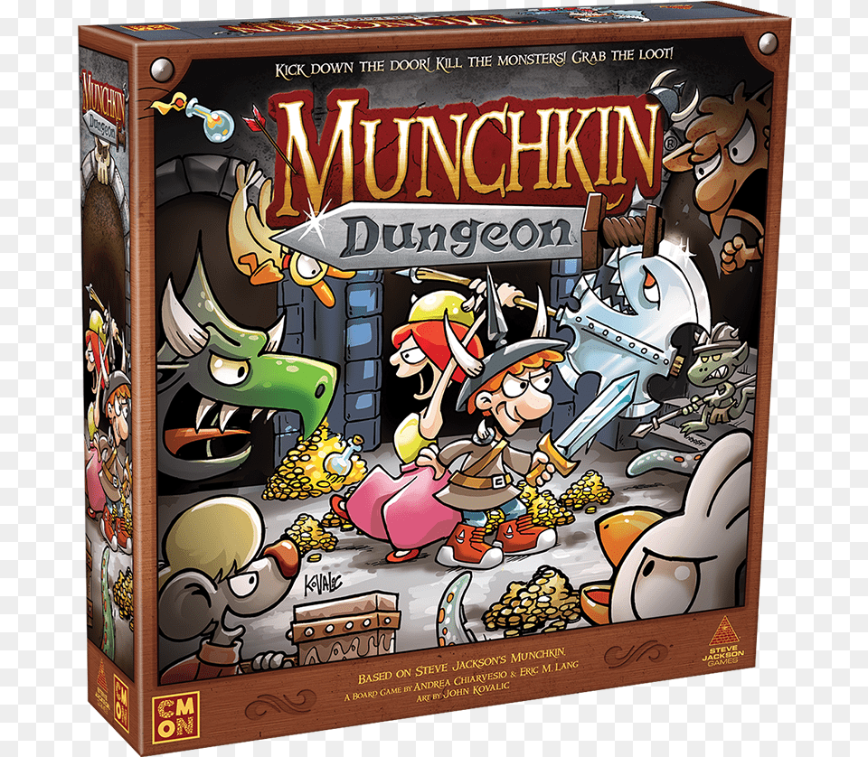 Munchkin Dungeon, Book, Comics, Publication, Person Free Png Download
