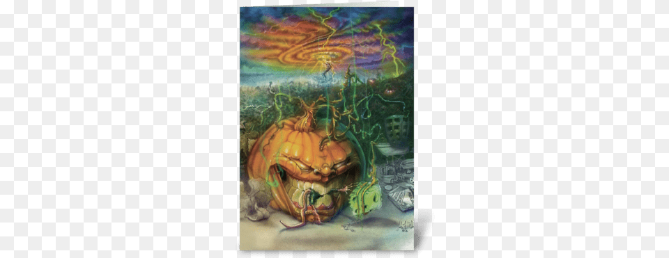 Munchkin Pumpkin Greeting Card Greeting Card, Art, Painting, Animal, Reptile Free Png Download
