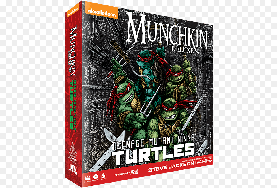 Munchkin Teenage Mutant Ninja Turtles Deluxe, Book, Publication Free Png Download