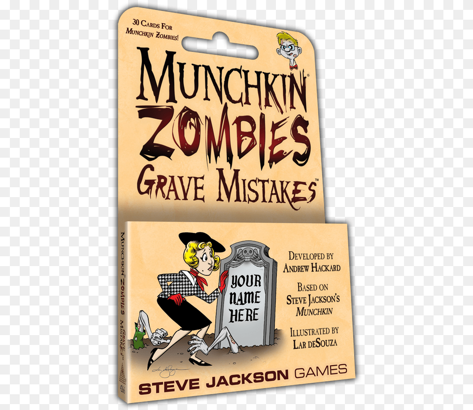 Munchkin Zombies Grave Mistakes Boardgame Space Munchkin, Advertisement, Book, Poster, Publication Free Transparent Png