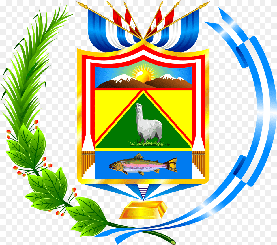 Municipalidad Distrital De Santa Lucia, Emblem, Symbol, Animal, Fish Free Png Download