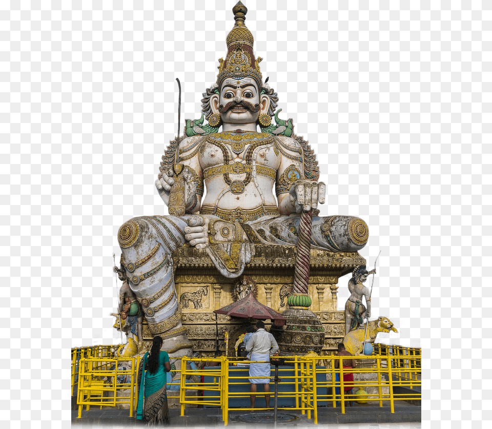 Muniswaran God Statue Muniswaran God, Architecture, Temple, Building, Adult Png Image