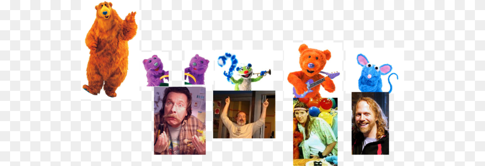 Muppet Wiki Behind The Scenes Bear In The Big Blue Bear In The Big Blue, Art, Collage, Adult, Person Png Image