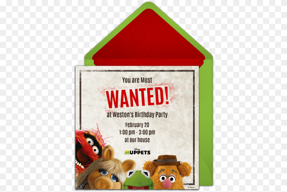 Muppets Most Wanted Online Invitation Muppets Fozzy Bear Birthday Card, Advertisement, Poster, Plush, Teddy Bear Free Png