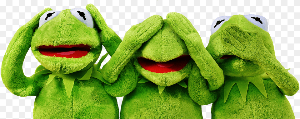 Muppets Nichts Hren Nichts Sehen Nichts Sagen, Plush, Toy, Green, Face Free Png