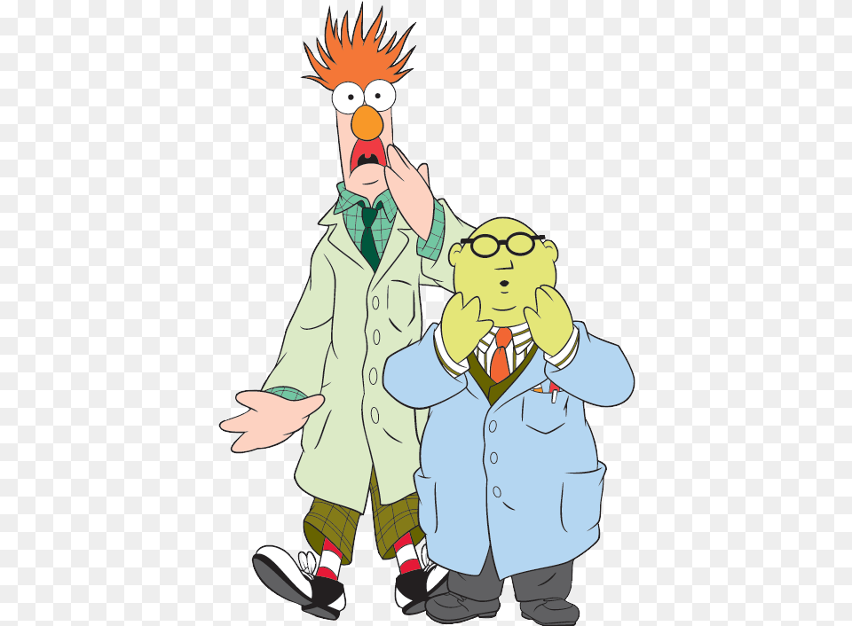 Muppets Studio Clip Art Bunsen And Beaker Cartoon, Publication, Comics, Coat, Clothing Free Png Download