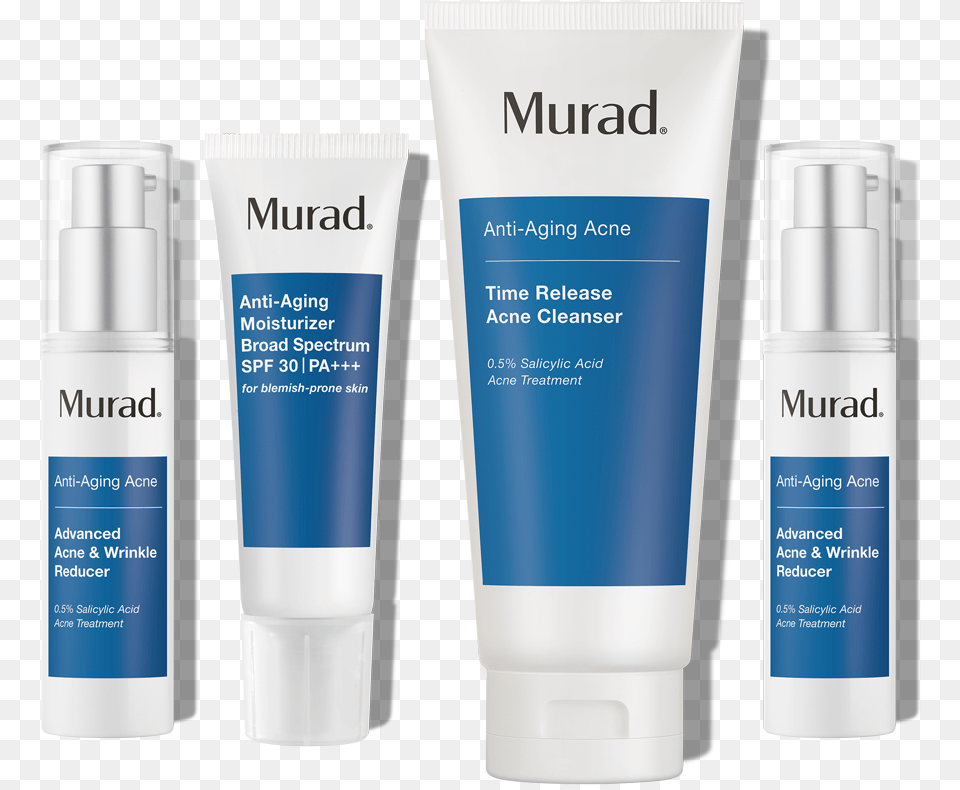 Murad Anti Aging Acne Control Bonus Regimen, Bottle, Lotion, Cosmetics, Perfume Free Png Download