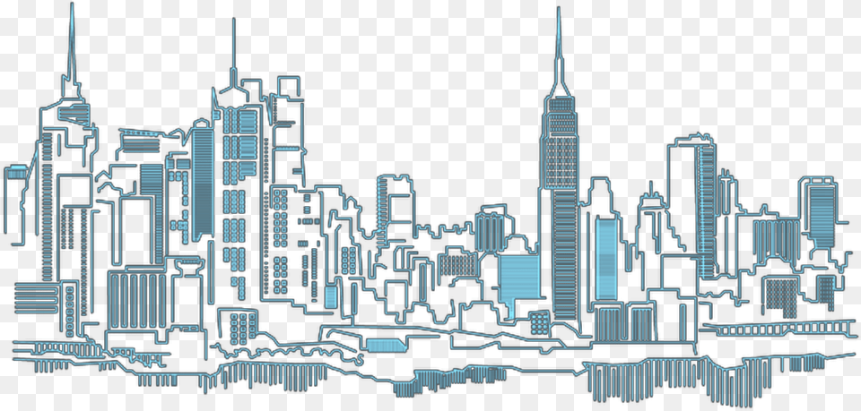 Mural New York City Wall Design, Architecture, Building, High Rise, Metropolis Free Png Download