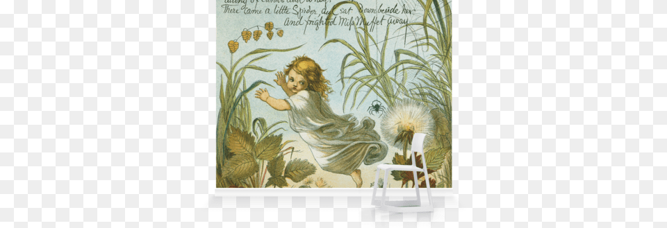 Murals Of Miss Muffet By The Royal Academy Of Arts Giclee Painting Boyle39s Most Versions Have A Big Spider, Art, Baby, Person, Herbal Free Transparent Png
