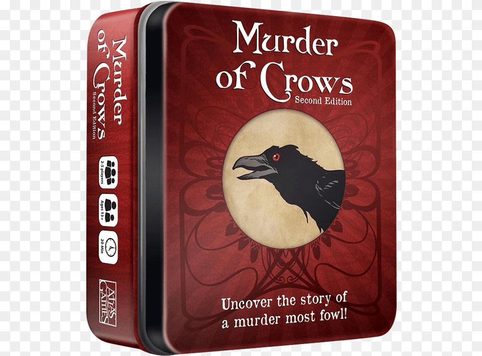 Murder Of Crows 2nd Box Crow, Animal, Bird, Book, Publication Png Image