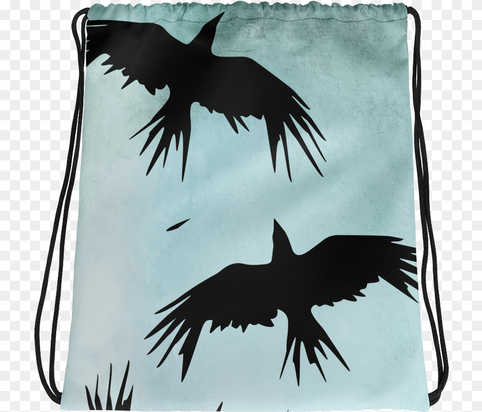 Murder Of Crows Drawstring Bagclass Lazyload Lazyload Llama With Mickey Ears, Animal, Bird, Vulture Png