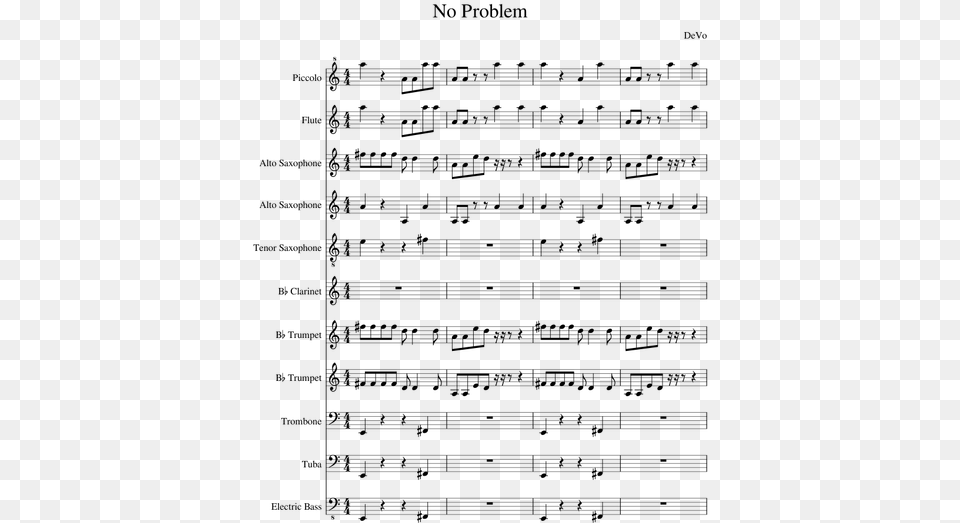 Murder On My Mind Piano Sheet Music, Gray Png Image
