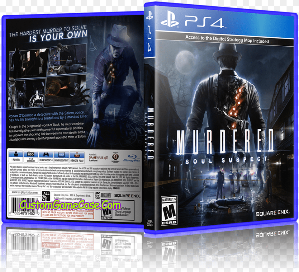 Murdered Soul Suspect Murdered Soul Suspect Ps4 Cover, Advertisement, Poster, Adult, Male Png Image