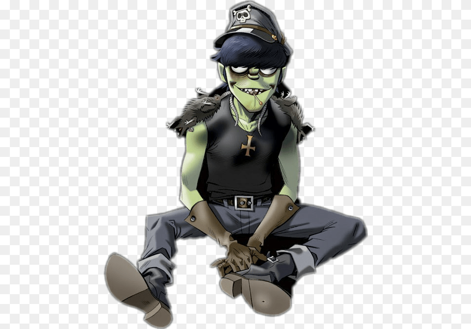 Murdocniccals Gorillaz 2d Murdoc Niccals Freetoedit Gorillaz Murdoc Plastic Beach, Adult, Female, Person, Woman Free Png