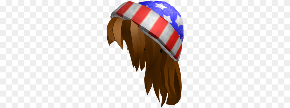Murica Beanie And Hair Roblox Murica Beanie And Hair, Cap, Clothing, Hardhat, Hat Png Image