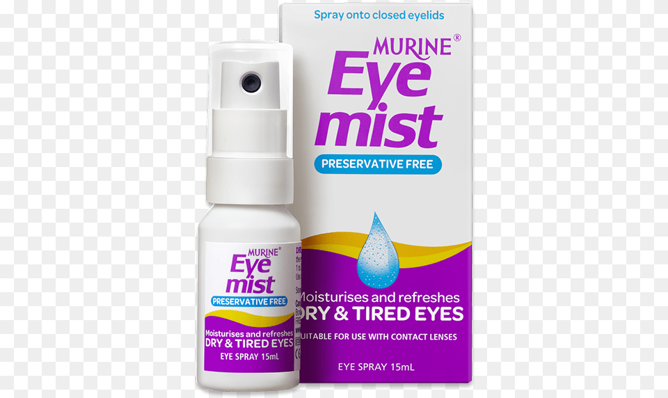 Murine Eye Mist, Cosmetics, Bottle, Shaker Free Transparent Png