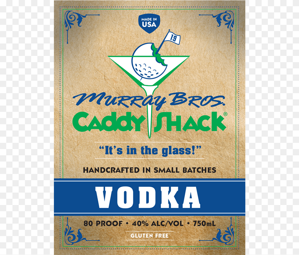 Murray Bros Caddyshack Vodka Caddyshack Vodka, Advertisement, Poster Free Transparent Png