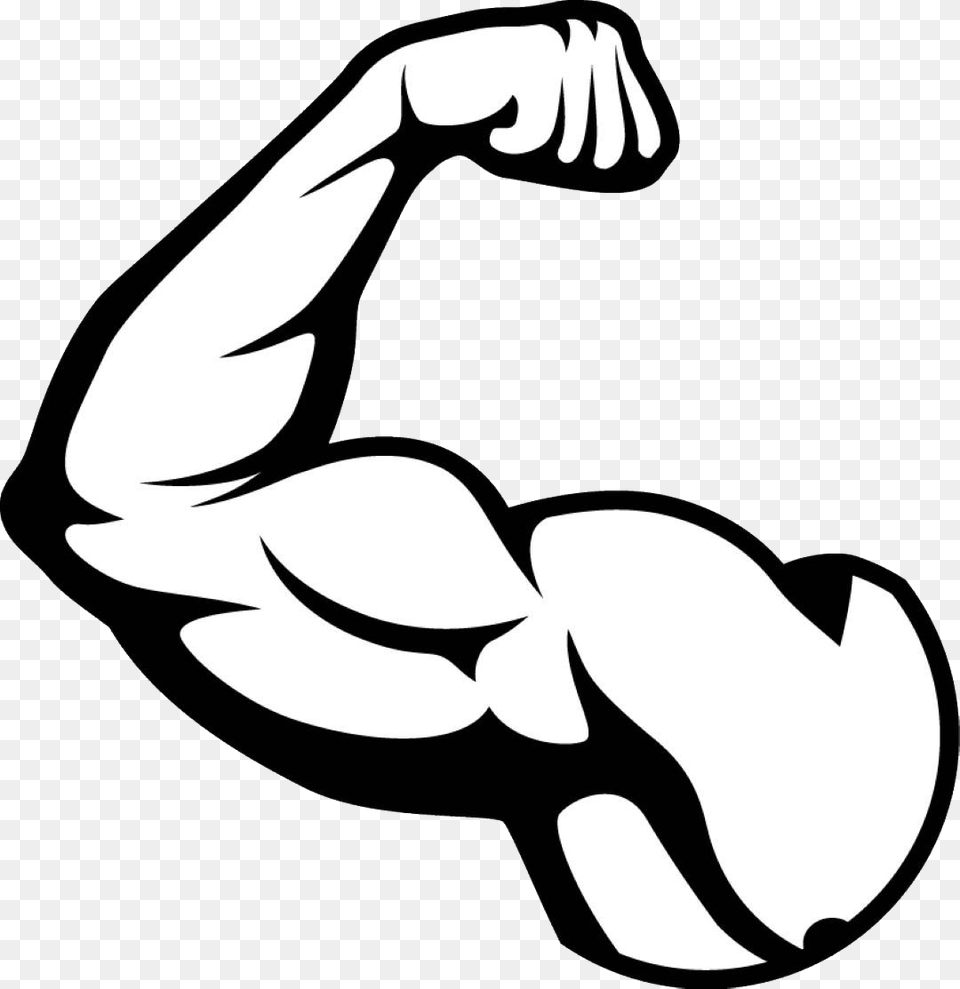 Muscle, Stencil, Arm, Body Part, Person Png Image