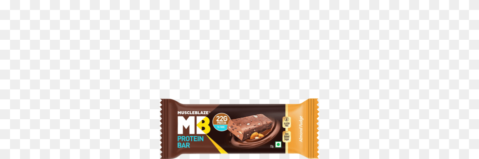 Muscle Blaze G Protein Almond Fudge Bar G, Food, Sweets, Chocolate, Dessert Png