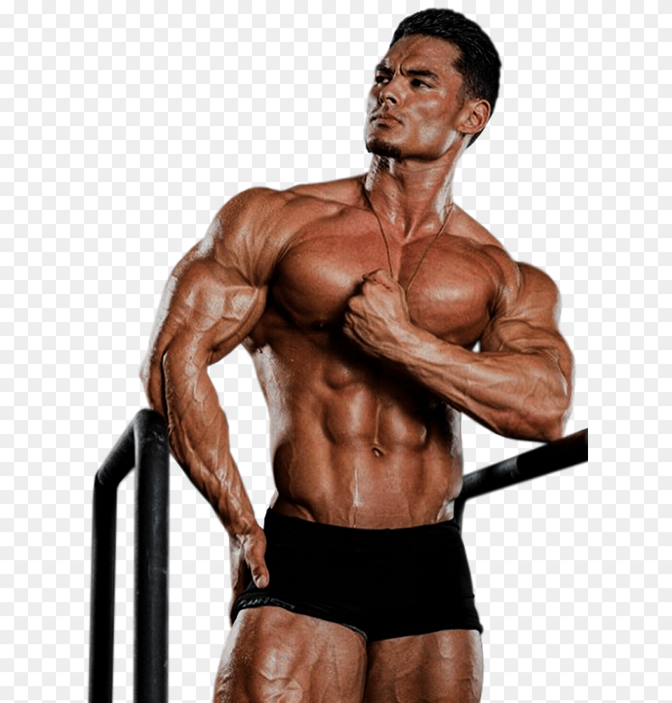 Muscle Body Gun Jeremy Buendia, Adult, Male, Man, Person Png Image