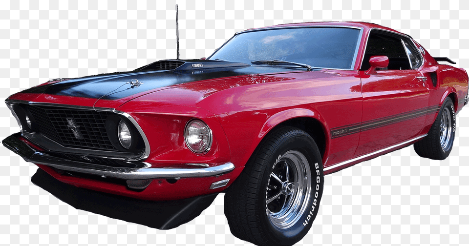 Muscle Car Engine Old Muscle Car, Vehicle, Coupe, Mustang, Transportation Free Png Download